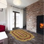 Conceptum Alfombra de Poliéster Marrón 100 x 160 cm